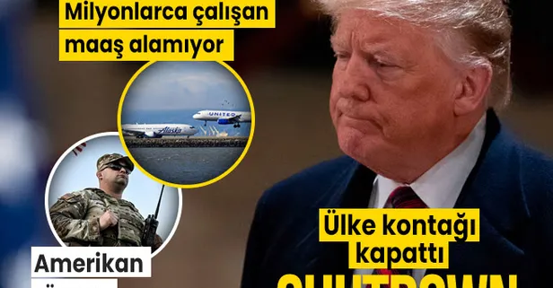 Amerikan rüyası kapanma kabusuna döndü, ülke kontak kapattı! Shutdown Amerika!