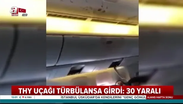 THY uçağı ABD'de türbülansa girdi