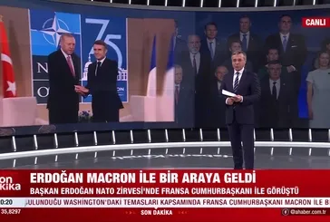 Başkan Erdoğan Macron ile görüştü!