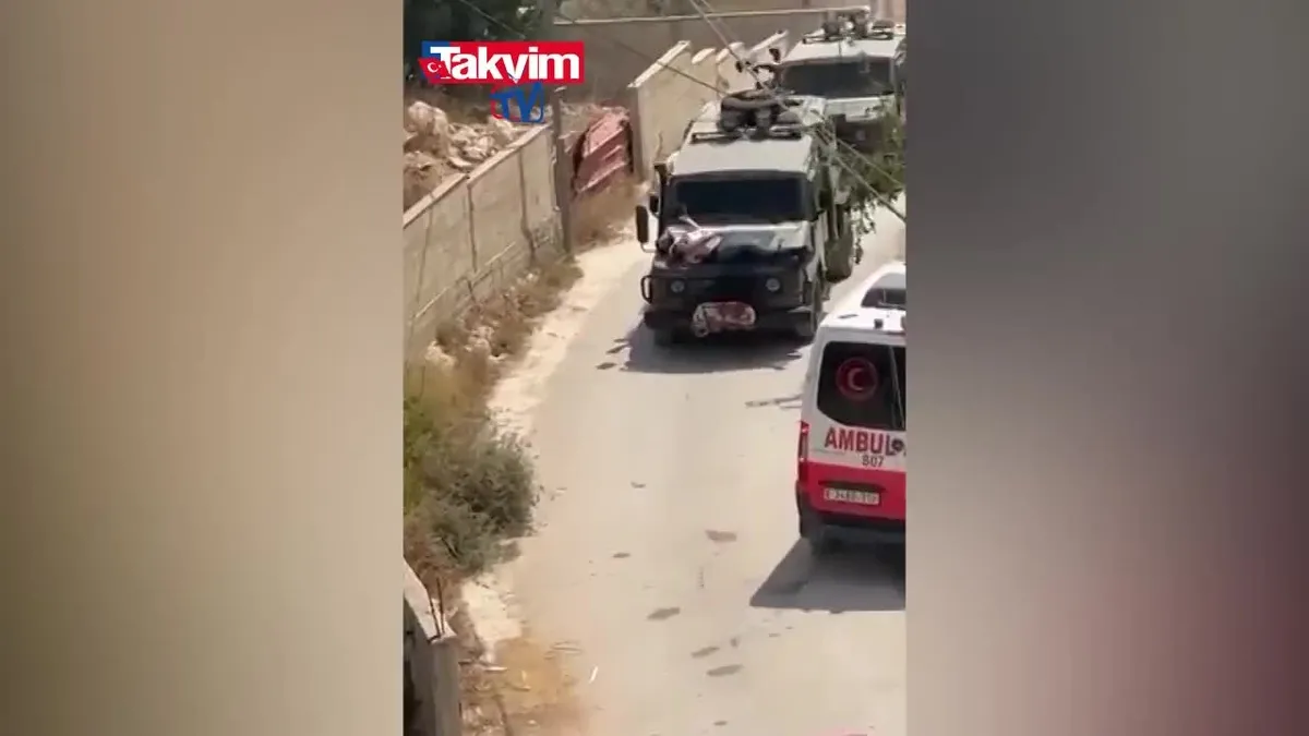 Katil İsrail ordusu, yaralı Filistinli'yi kalkan olarak kullandı! İşte o görüntüler