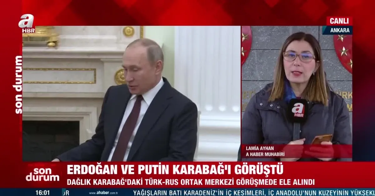 Başkan Erdoğan ile Rusya Devlet Başkanı Putin'den kritik Dağlık Karabağ görüşmesi