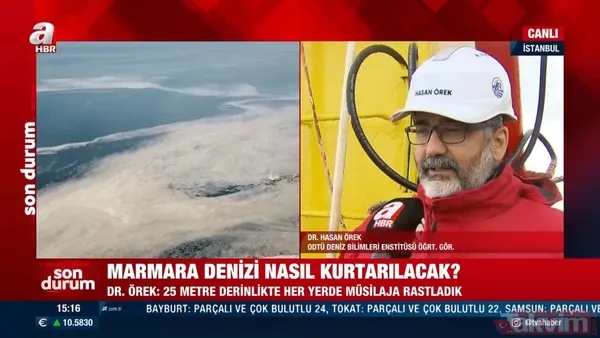 SON DAKİKA: A Haber Marmara Denizi'ndeki müsilajı (deniz salyası) araştıran ODTÜ gemisinde! 'Marmara 6-7 yılda biraz düzelebilir' - 9