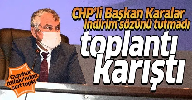 CHP’li Adana Büyükşehir Belediye Başkanı Zeydan Karalar indirim sözünü tutmadı! Toplantı karıştı
