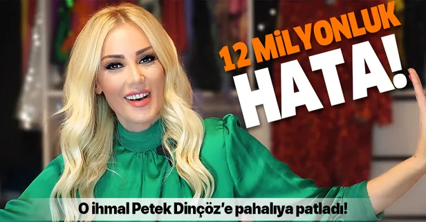 Ünlü şarkıcı Petek Dinçöz'ü 12 milyon liradan eden hata! Öyle bir ihmal yaptı ki...