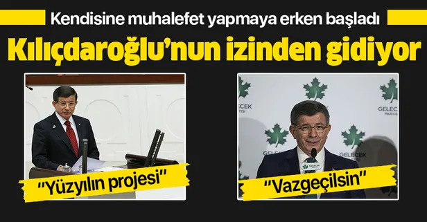 Ahmet Davutoğlu "Vazgeçin" dediği Kanal İstanbul projesi için 2015'te bakın ne demiş