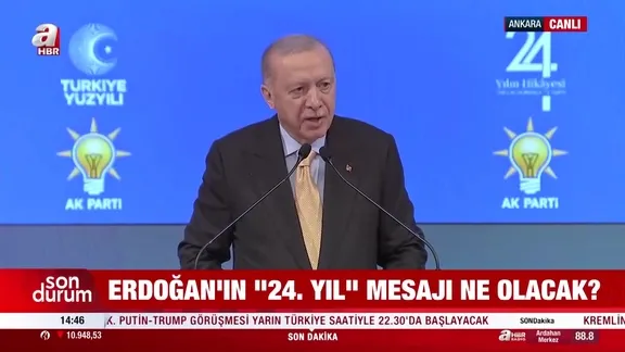 AK Parti'nin 24. Kuruluş Yıl Dönümü Programı! Başkan Erdoğan'dan önemli açıklamalar