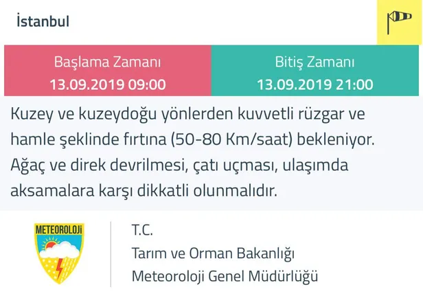 Son dakika: İstanbul ve İzmir için sarı alarm! Meteoroloji saat verdi-1