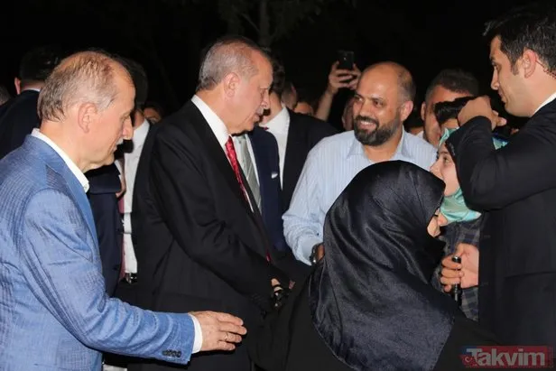 Başkan Erdoğan, piknik yapan vatandaşlarla sohbet etti