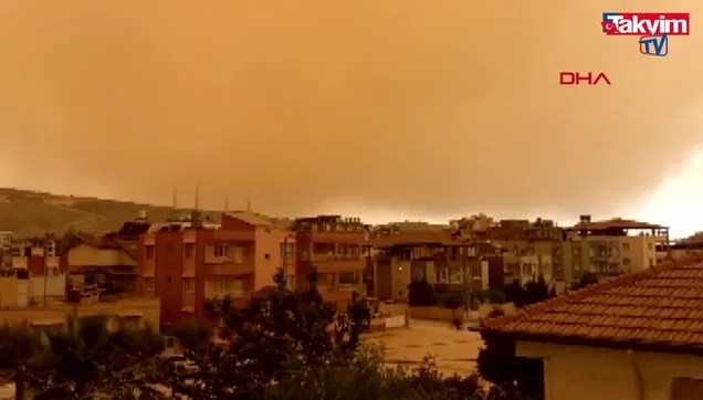 Suriye kaynaklı toz taşınımı Doğu Akdeniz'de günlük yaşamı olumsuz etkiledi