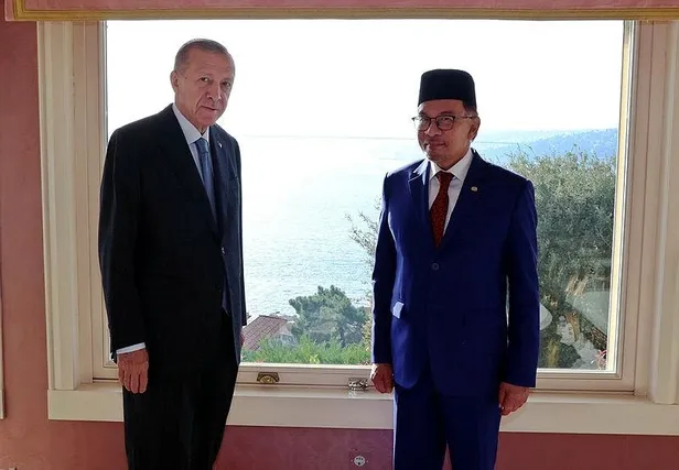 Başkan Erdoğan, Malezya Başbakanı Enver İbrahim'i kabul etti-5