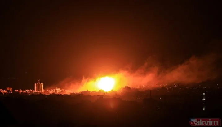 İsrail uçakları Gazze’yi bombalıyor