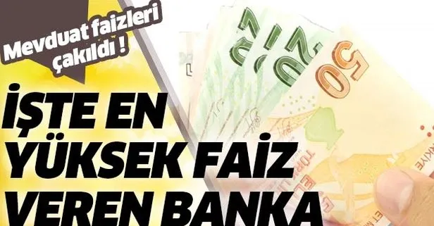 En yüksek vadeli mevduat faizi veren bankalar listesi! 3 Ocak 2020 32 günlük en fazla faiz veren banka hangisi?