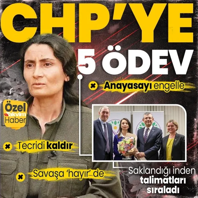 Harekat öncesi PKKdan CHPye 5 ödev! Elebaşı Bese Hozat ininden sıraladı: Yeni anayasayı engelle, tecridi kaldır, savaşa hayır de...