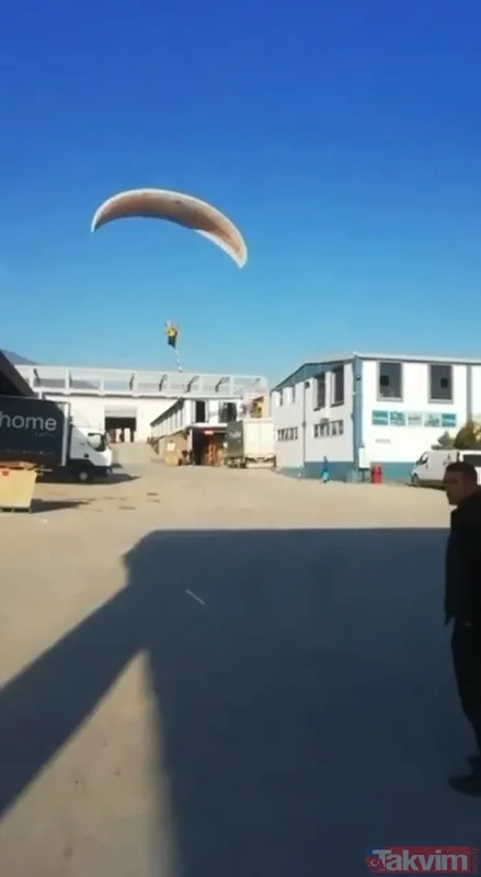 Mesaiye geç kalan fabrika işçisi fabrikaya paraşütle gitti - 14