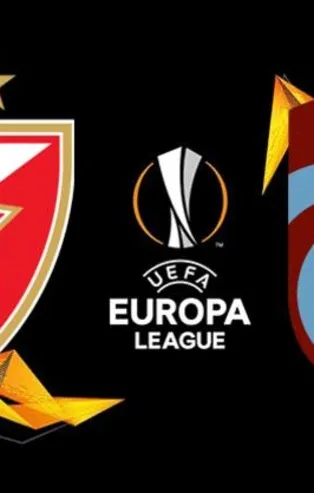UEFA Avrupa Ligi'nde Trabzonspor, Kızılyıldız'a 2-1 mağlup olarak tur şansını son maça bıraktı