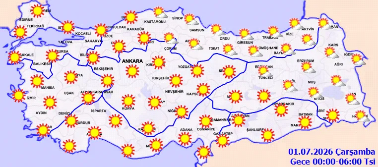 1782802806725.png Bugün hava nasıl? MGM uyardı: 30 Haziran 2026 il il sıcaklık haritası-7