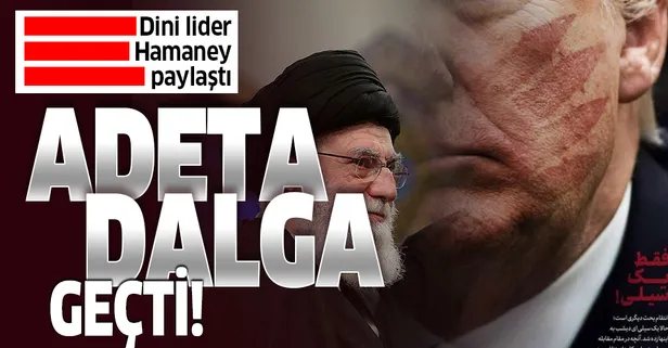 İran Dini Lideri Hamaney yayınladı! Trump'la alay etti