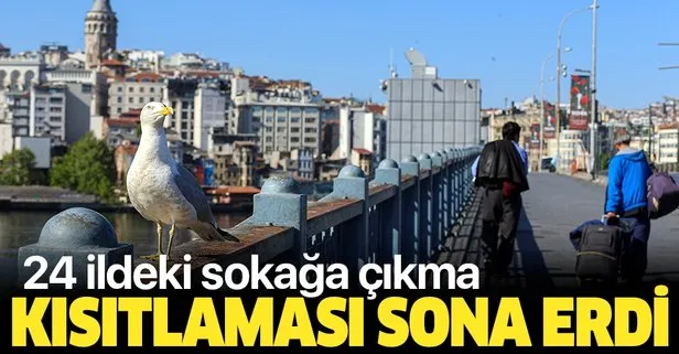 24 ildeki sokağa çıkma kısıtlaması sona erdi