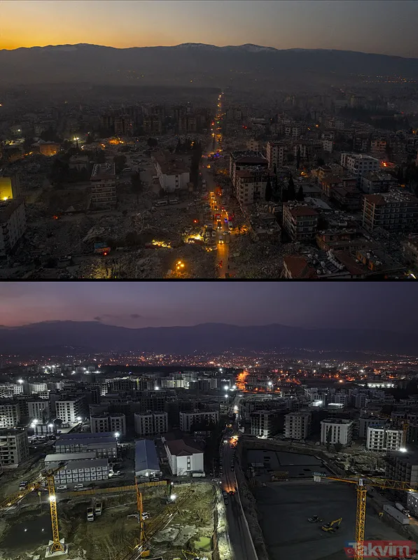 Deprem bölgesinin iki yıllık değişimi böyle görüntülendi! Hatay, Adıyaman, Malatya... - 21