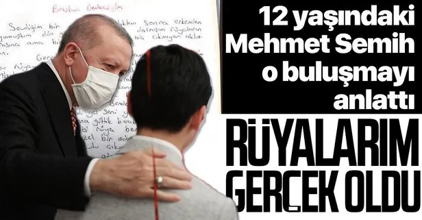SON DAKİKA: Başkan Erdoğan’ın iftar yaptığı çocuklardan Mehmet Semih o anları anlattı: Rüyalarım gerçek oldu