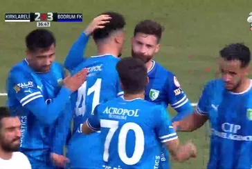 GOL | Kırklarelispor 2-3 Sipay Bodrum FK