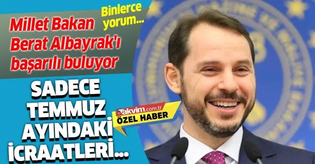 Hazine ve Maliye Bakanı Berat Albayrak’a milletin güveni tam