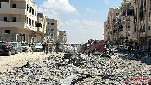 Han Yunus'tan geri acı kaldı! Soykırımcı İsrail Gazze'deki yıkımı böyle görüntülendi - 13