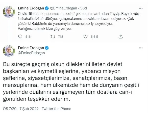 koronavirus-testi-pozitif-cikan-emine-erdogandan-aciklama-cok-sukur-durumumuz-iyi-seyrediyor-1644253036190.jpg Koronavirüs testi pozitif çıkan Emine Erdoğan'dan açıklama: Çok şükür durumumuz iyi seyrediyor-2