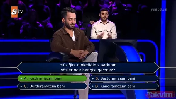 Kim Milyoner Olmak İster'de geceye damga vuran Yeşilçam sorusu! Adile Naşit sorusu uzun süre düşündürdü! İşte o anlar... - 32