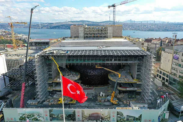 Temelini Başkan Erdoğan atmıştı! Yeni AKM havadan görüntülendi!-4