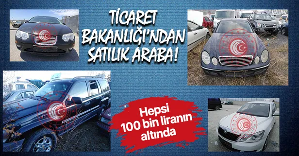 Hepsi 100 bin TL'nin altında! Ticaret Bakanlığı'ndan satılık araba! Hepsi ihaleye çıktı!