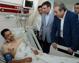 Bakan Eker ve Yılmaz yaralıları ziyaret etti