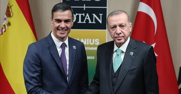 Başkan Erdoğan, İspanya Başbakanı Pedro Sanchez ile görüştü: İki devletli çözüm vurgusu