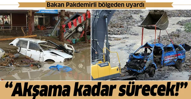Bakan Pakdemirli sel bölgesinden uyardı! "Akşama kadar sürecek"
