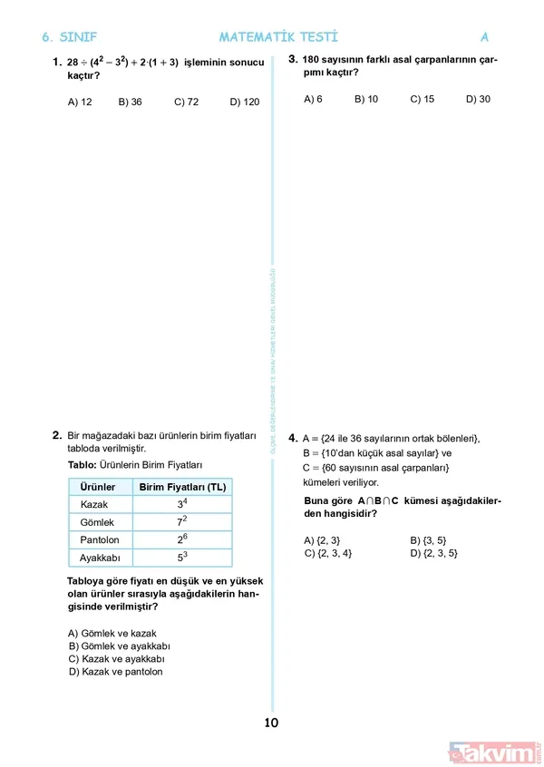 A-B-C-D kitapçığı İOKBS PYBS sayısal soruları PDF İNDİR! İOKBS Bursluluk 5.6.7.8.9.10.11. SINIF sayısal FULL soru kitapçığı 2022! Matematik, Geometri, Fen, Kimya, Fizik soru ve cevap anahtarı! - 43