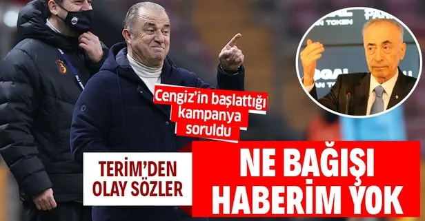 Terim'den bağış kampanyasına ilişkin flaş sözer