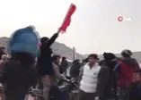 İdlib'de Türkiye'ye destek gösterisi: Türk kardeşlerimiz hoş geldiler