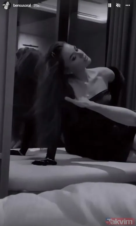 Bensu Soral yatak pozlarıyla ortalığı yıktı geçti! İddiasını konuşturan Bensu’ya bakın süper minisiyle sosyal medyaya damga vurdu - 6