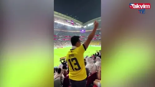 Katar - Ekvador maçında taraftarlar arasında gerginlik! Sonu bakın nasıl bitti