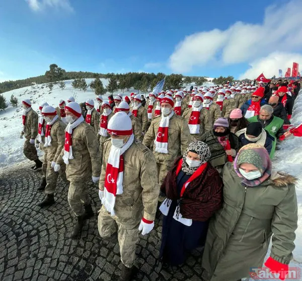 Sarıkamış şehitleri anıldı! Türkiye Kars Sarıkamış'ta "Şühedanın İzinde" yürüdü - 50