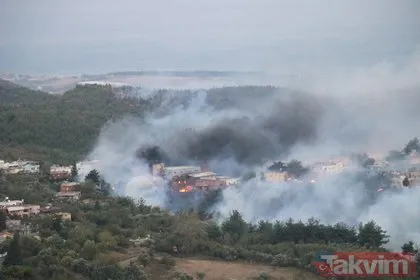 Hatay’daki yangından son dakika görüntüleri: Alevlerden böyle kaçtılar