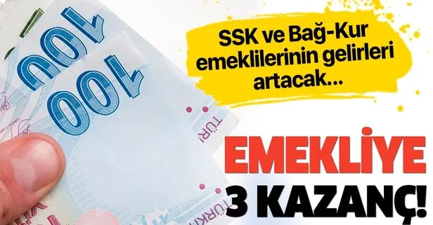 Emekliye 3 kazanç