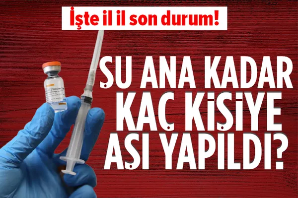 Kaç kişi koronavirüs aşısı oldu? İşte il il son durum!-1