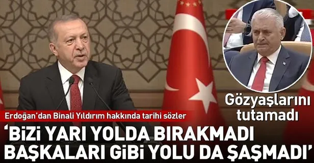 Başkan Recep Tayyip Erdoğan Binali Yıldırım’a Devlet Şeref Madalyası Tevcih Töreni’nde konuştu