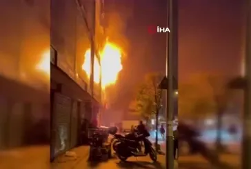 Esenyurt'ta yangın paniği kamerada