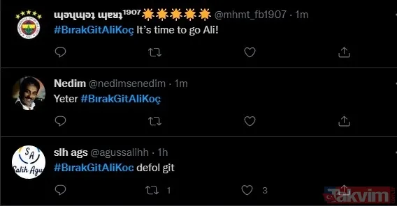 Fenerbahçe taraftarından Ali Koç için istifa kampanyası! Taraftar attığı tweetler ile dünya gündeminde - 22