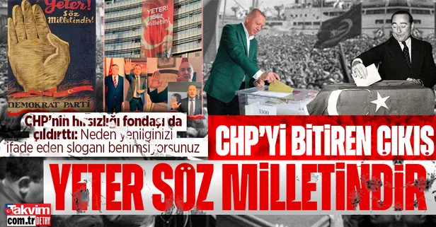 CHP'nin 'Yeter Söz Milletindir' çelişkisi İsmail Saymaz'ı bile çıldırttı! "DP’nin CHP iktidarını devirmesini sembolize ediyor"