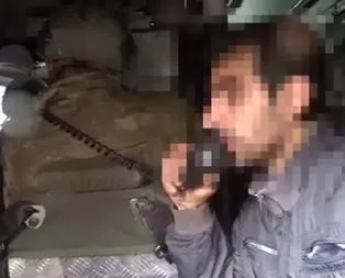 Teslim olan teröristler polis aracından anons yaptı