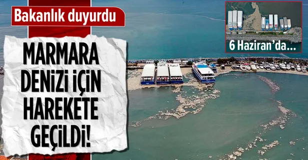 Marmara Denizi'nde görülen deniz salyası için Çevre ve Şehircilik Bakanlığı harekete geçti