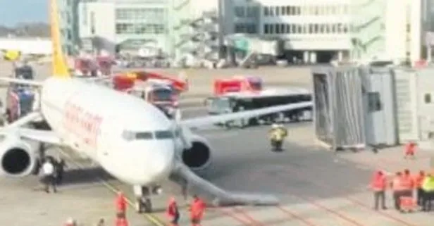 İstanbul-Düsseldorf seferini yapan Pegasus Havayolları uçağında yangın paniği
